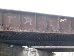 Erie markings on bridge